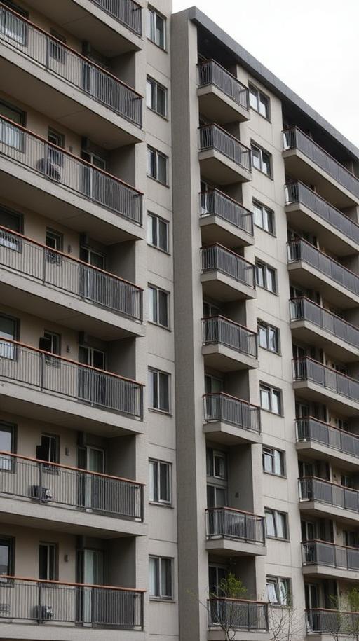 Residential apartment building exterior