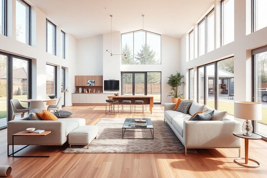 Completed new build housing development